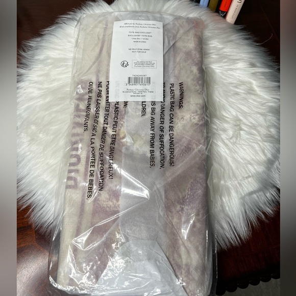 CHRISTIAN DIOR Beauty Straw Dioriviera Tote Pink NWOT - Picture 14 of 15